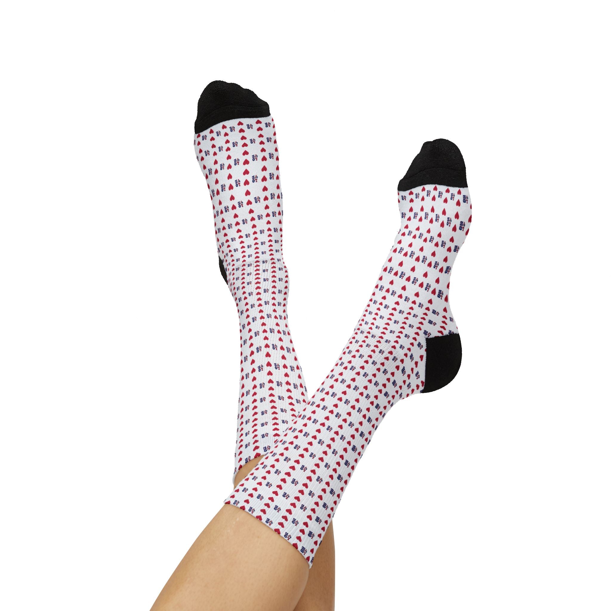 Love Me Flag Sublimation Socks