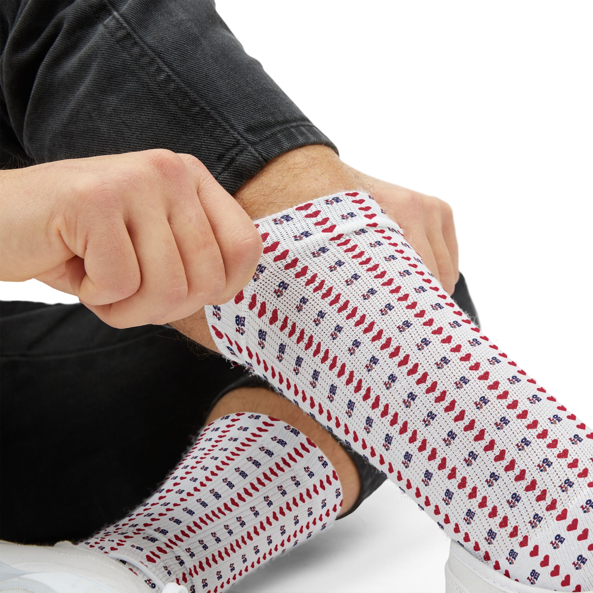 Love Me Flag Sublimation Socks