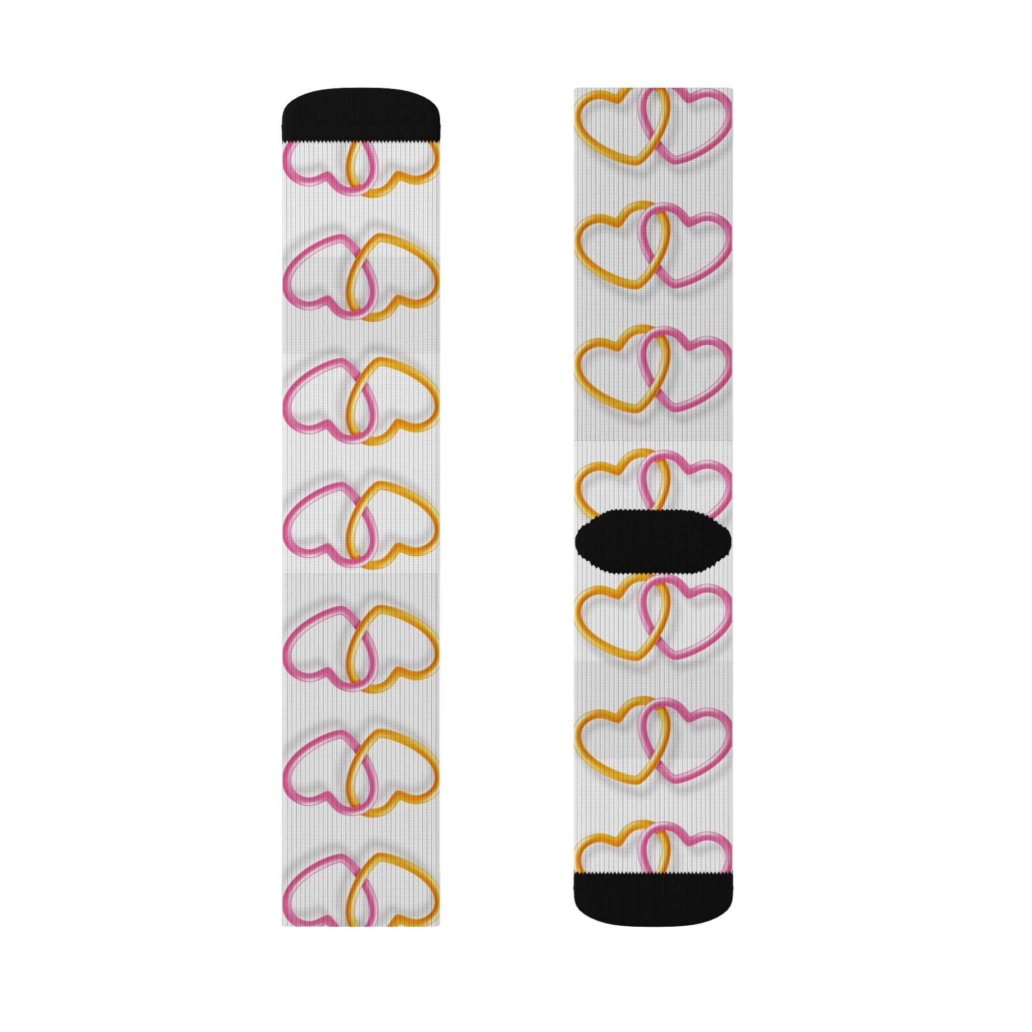 Heart Link Mix Color Sublimation Socks
