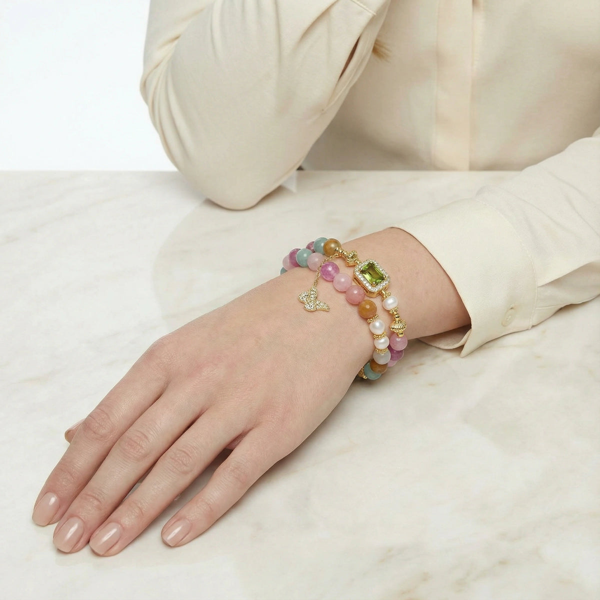 Rainbow Flutter Bracelet | Tiffnity Design