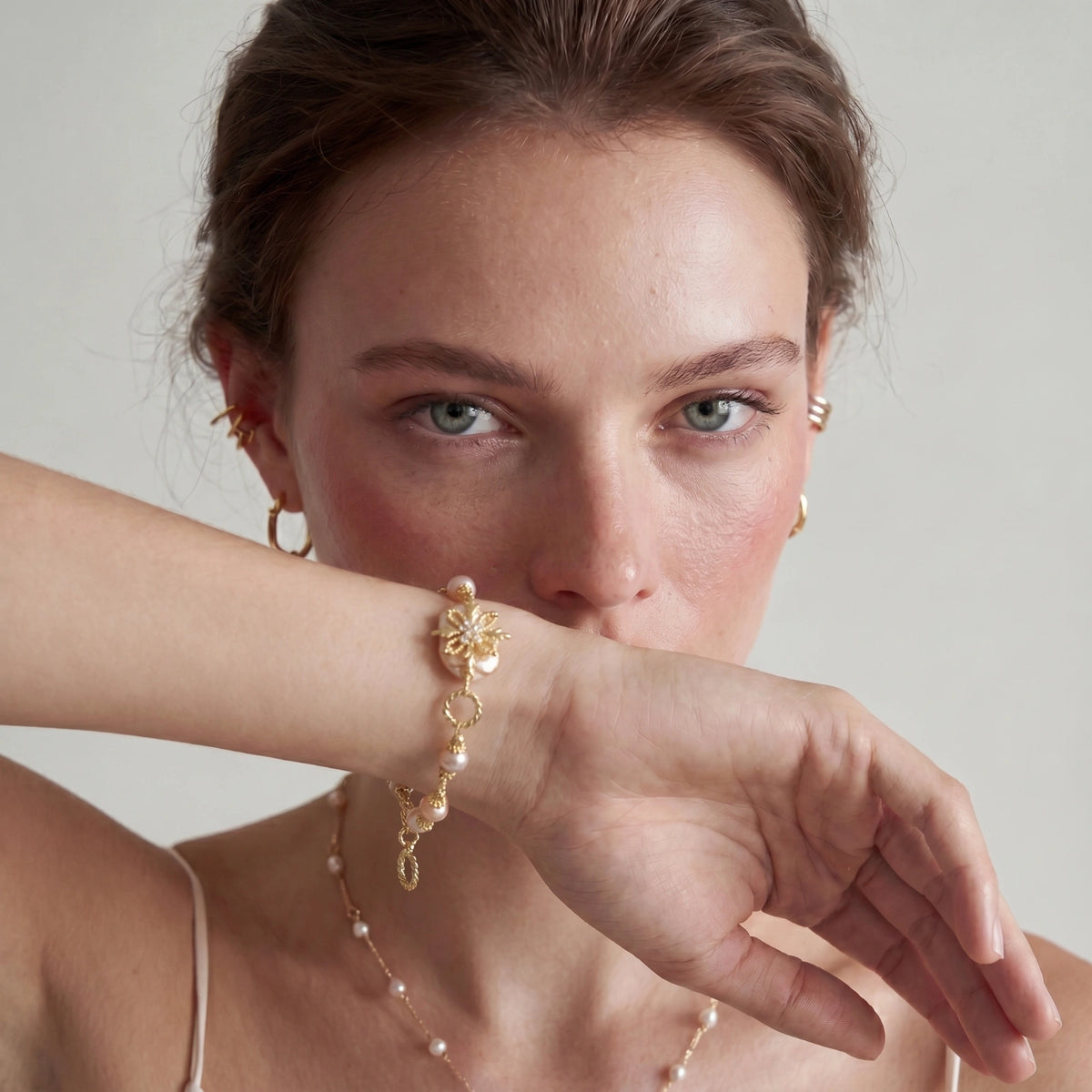 Baroque Pearl Bloom Bracelet | Tiffnity Design