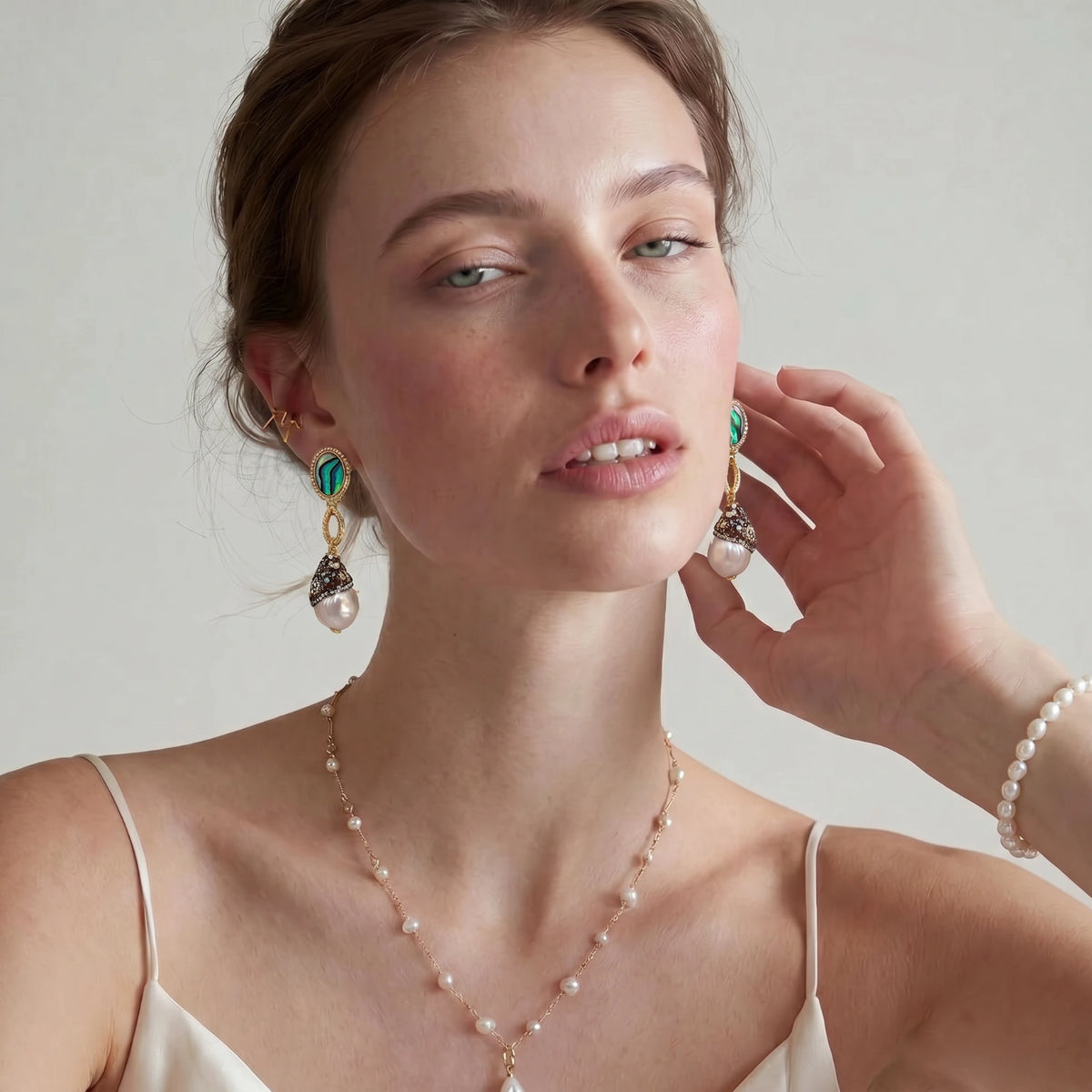 Baroque Pearl Statement Earrings | Tiffnity Design