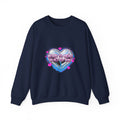 Born to Bead Heart Crewneck Sweatshirt | airbrush shirt, Y2K graffiti