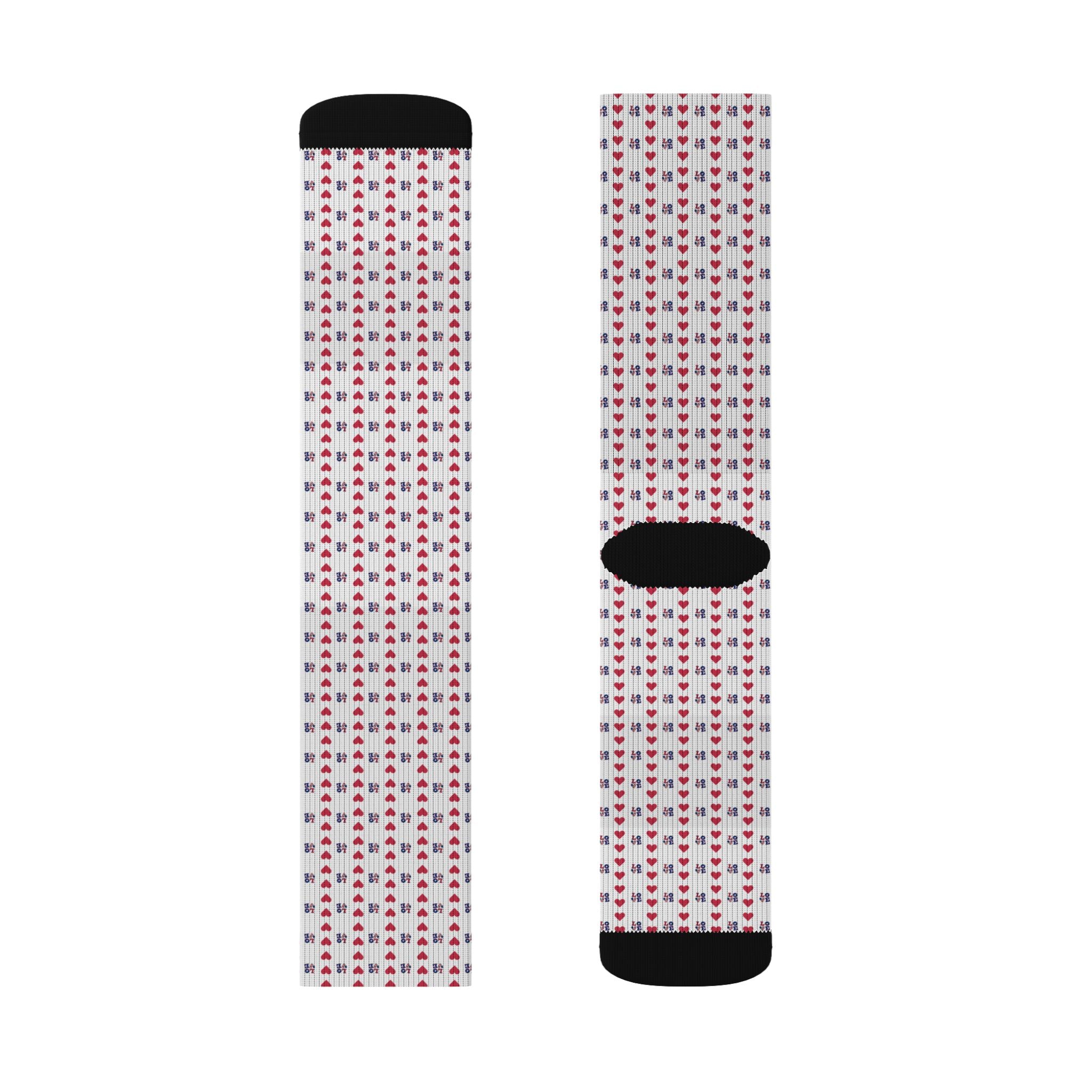 Love Me Flag Sublimation Socks
