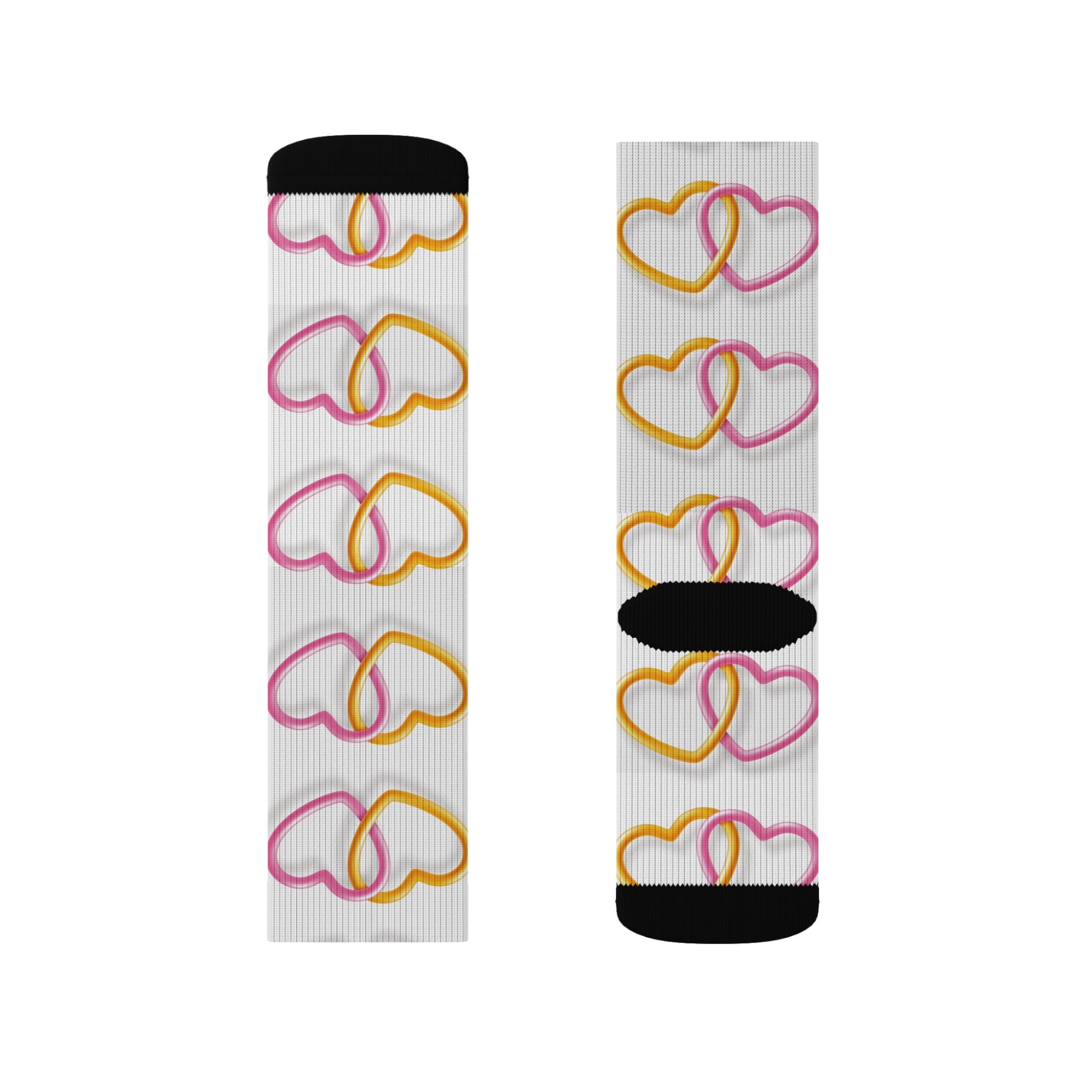 Heart Link Mix Color Sublimation Socks