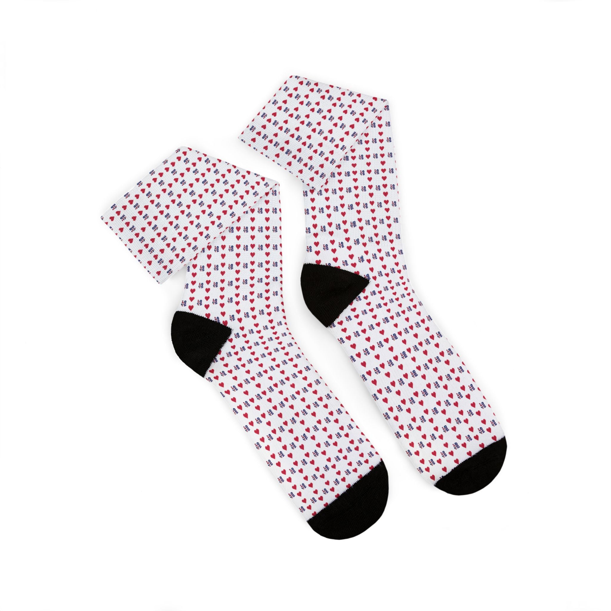 Love Me Flag Sublimation Socks