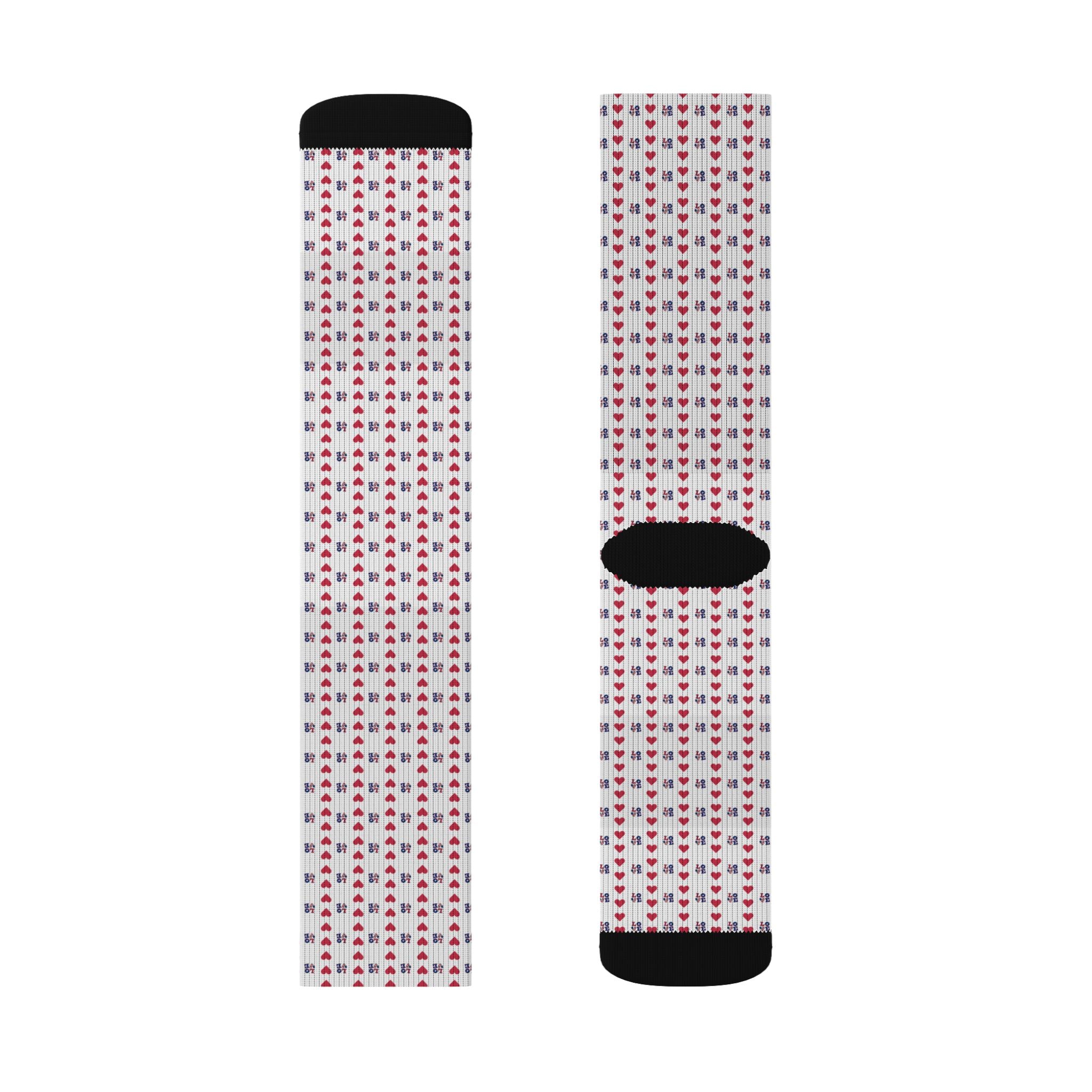 Love Me Flag Sublimation Socks